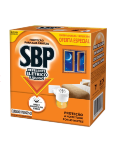 Inseticida Elétrico 45 Noites Aparelho + Refil 35ml Sbp
