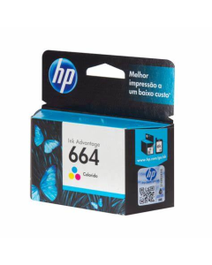 Cartucho Original Hp664 F6v28ab 2ml Color Hp