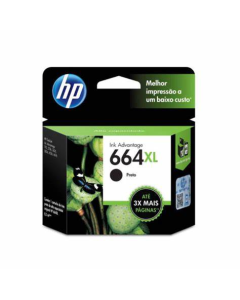 Cartucho Original Hp664xl F6v31ab 8,5ml Preto Hp