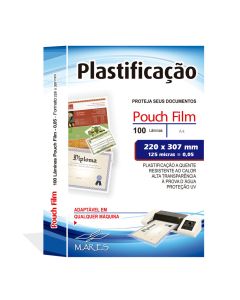 Plástico Para Plastificação A4 220mm X 307mm 0,05 C/ 100