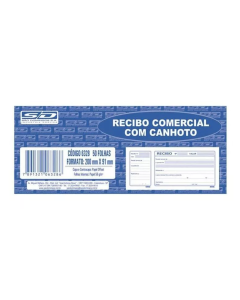 Recibo Comercial C/Canhoto 50fl 6328-9 S.Domingos 