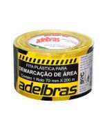 Fita Para Demarcação De Área 70mm X 200m Zebrada Adelbras